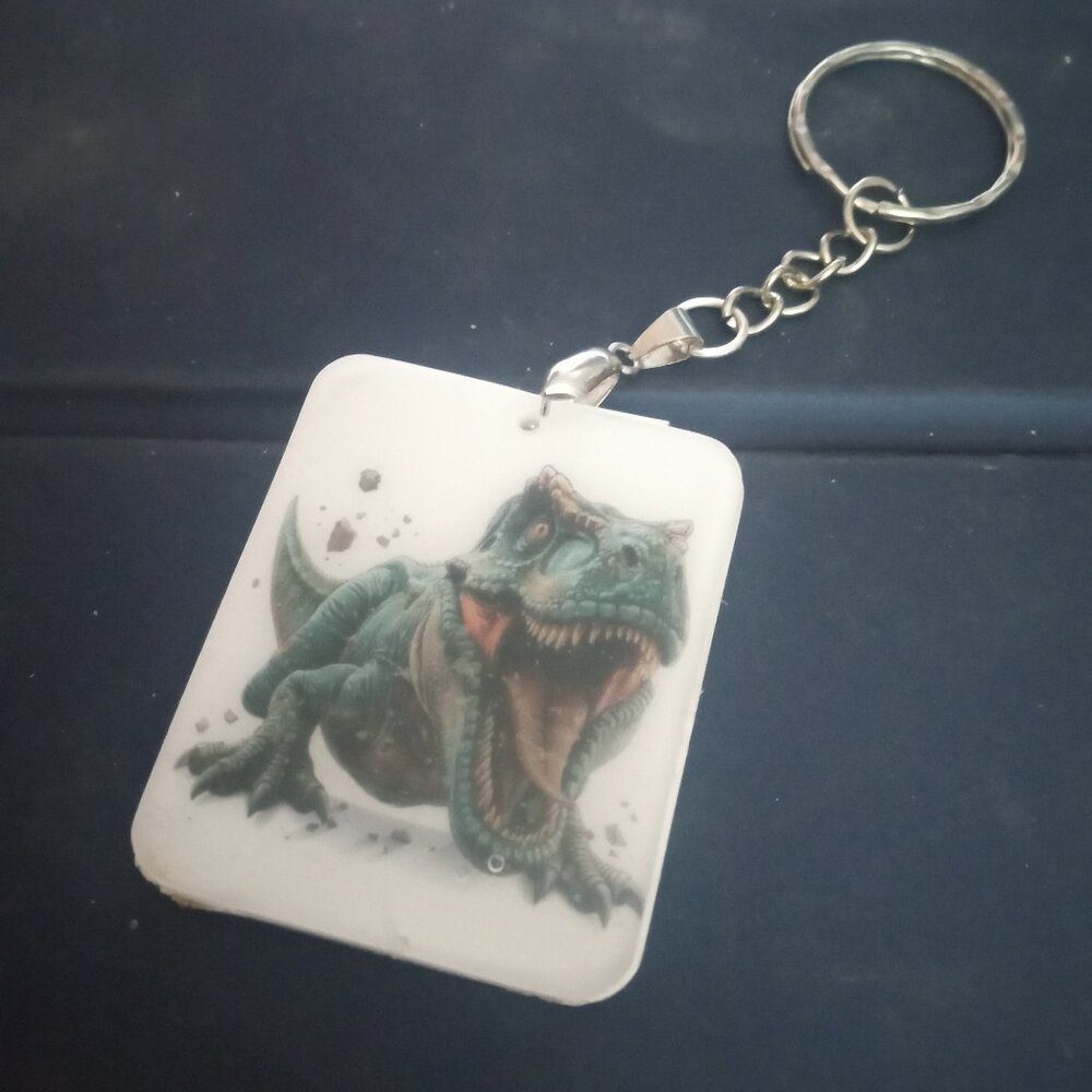 Handmade Tyrannosaurus Keychain